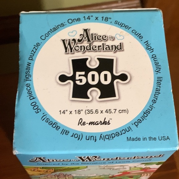 ALICE IN WONDERLAND - 500 PIECE PUZZLE & MINI POSTER 🆕 - Picture 3 of 10